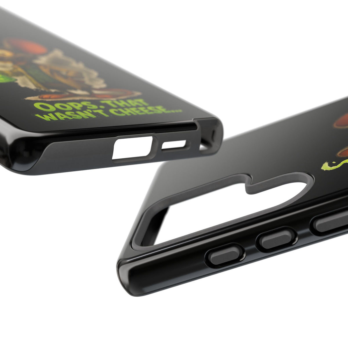 Phone Case — Funny Cartoon Rat "Oops That Wasn't Cheese" Protective Cover