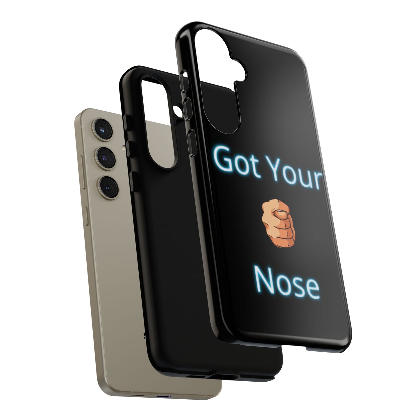 Got Your Nose Phone Case — Funny Neon Fist Design