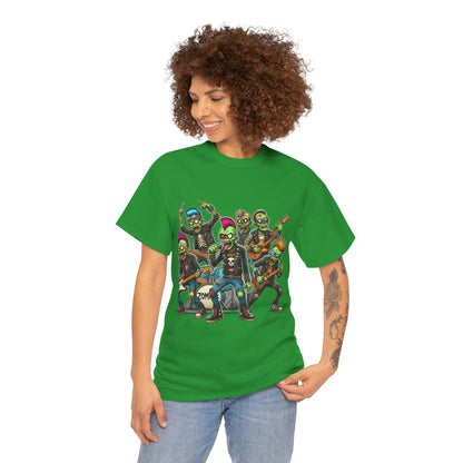 Zombie Rock Band T-Shirt — Funny Halloween Concert Tee