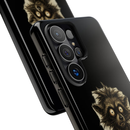 Phone Case — "Chosen by Darkness (Or Maybe Just Rabies)" Cute Creepy Lemur Design