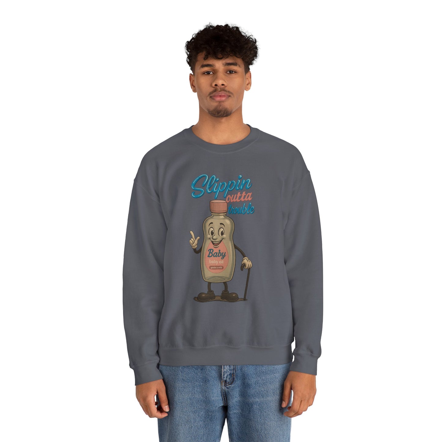 Slippin’ Outta Trouble Crewneck Sweatshirt