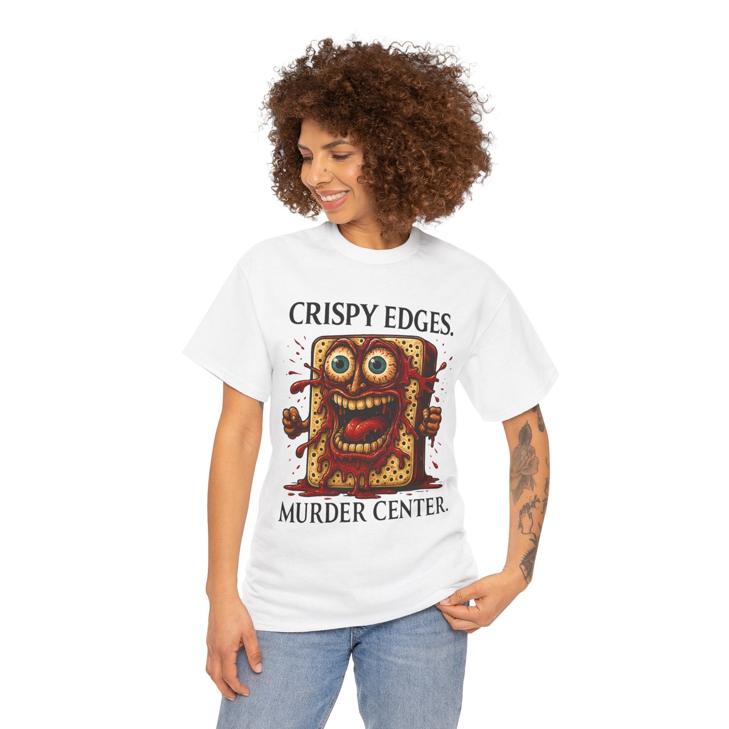 Crispy Edges. Murder Center. – Psycho Maxipad Tee