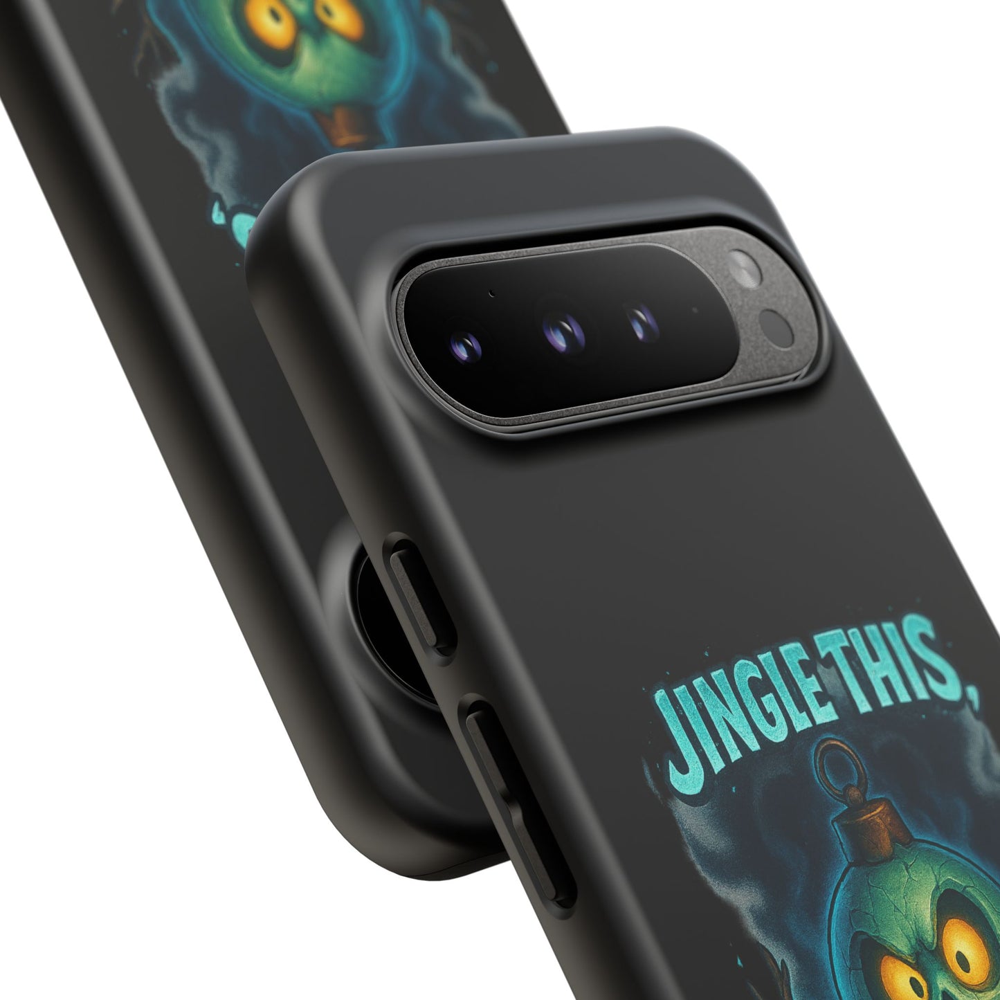 Phone Case - 'Jingle This, Santa' Spooky Holiday Protective Case