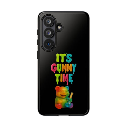 Phone Case — "It's Gummy Time" Rainbow Gummy Bear Protective Cover