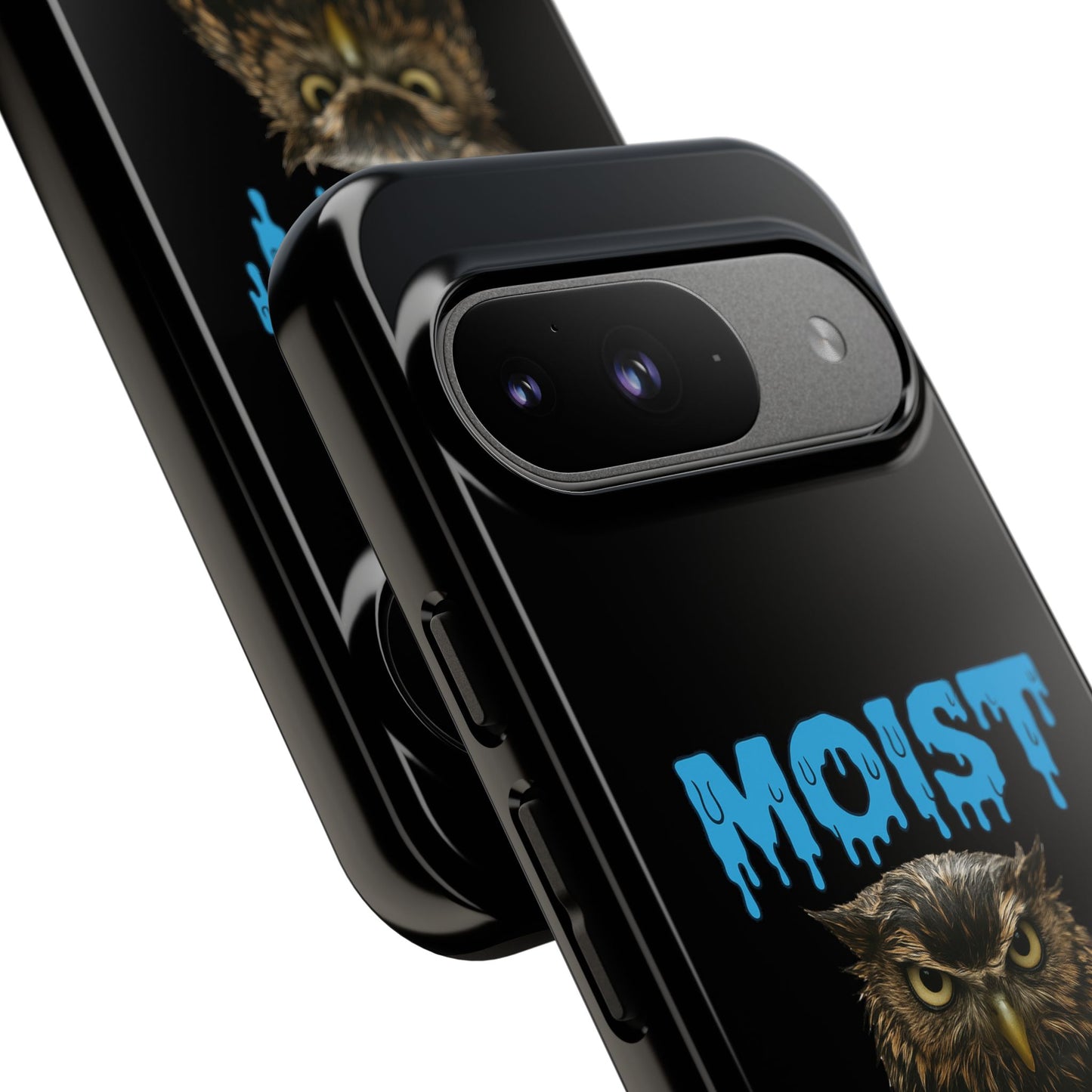 Moist Owlette Phone Case — Funny Owl Graphic Protective Case