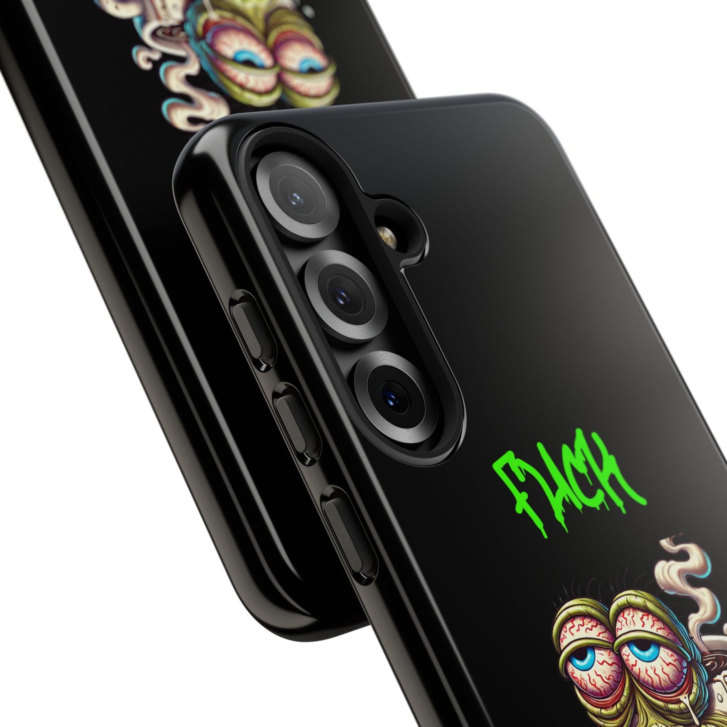 Phone Case — "F*** Monday" Grotesque Coffee Monster Shock Art