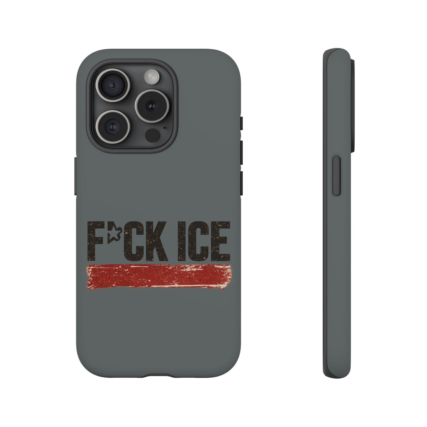 Phone Case - "F*CK ICE" Distressed Protest Design