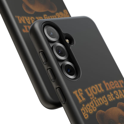 Phone Case — Creepy Teddy Design: "If you hear giggling at 3AM, that was me."