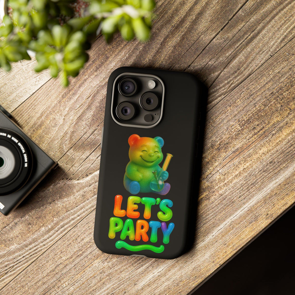 Let's Party Rainbow Bear Phone Case