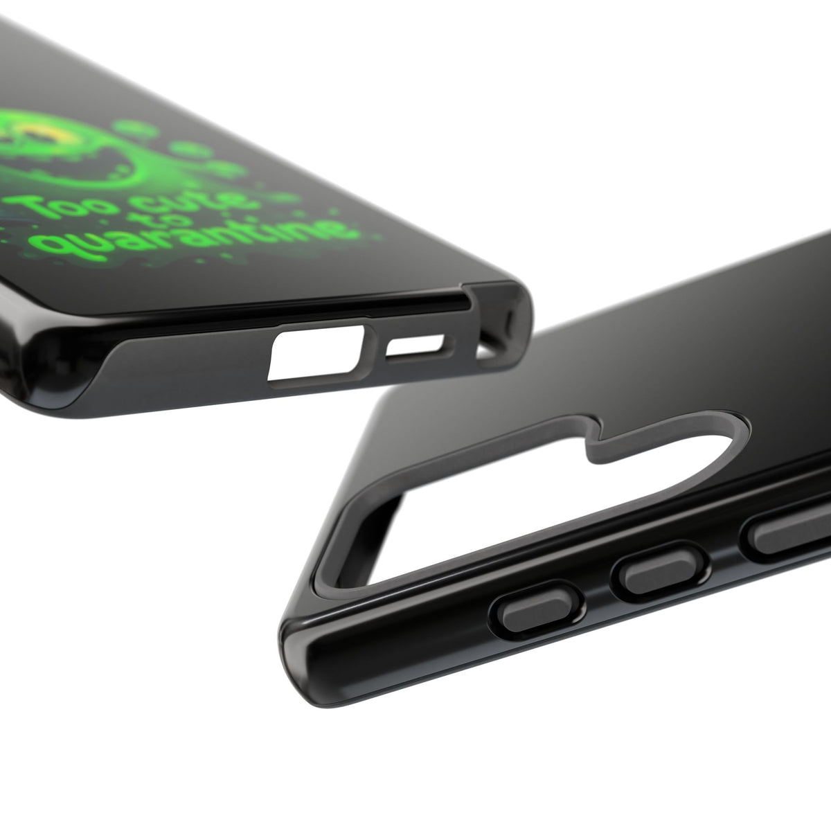 Phone Case — 'Too Cute to Quarantine' Green Monster Protective Cover