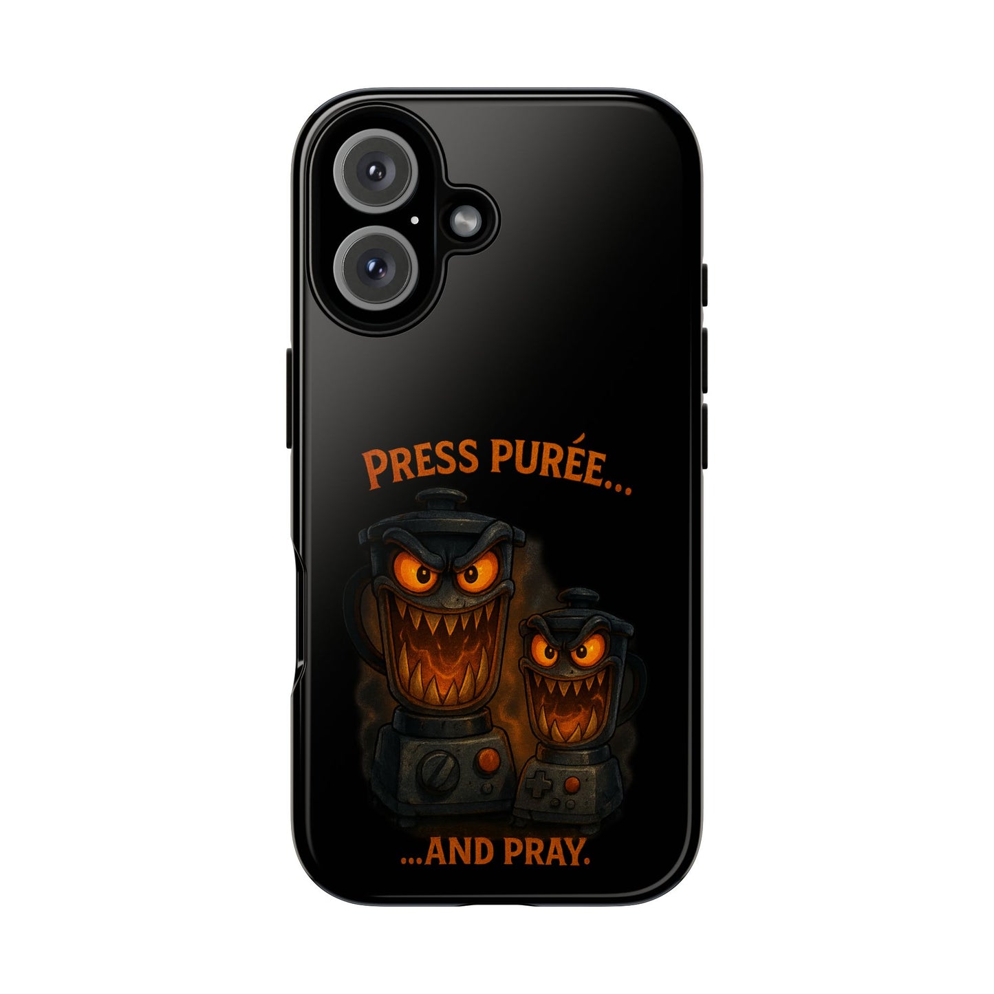 Phone Case - 'Press Purée...and Pray' Halloween Horror Protective Cover