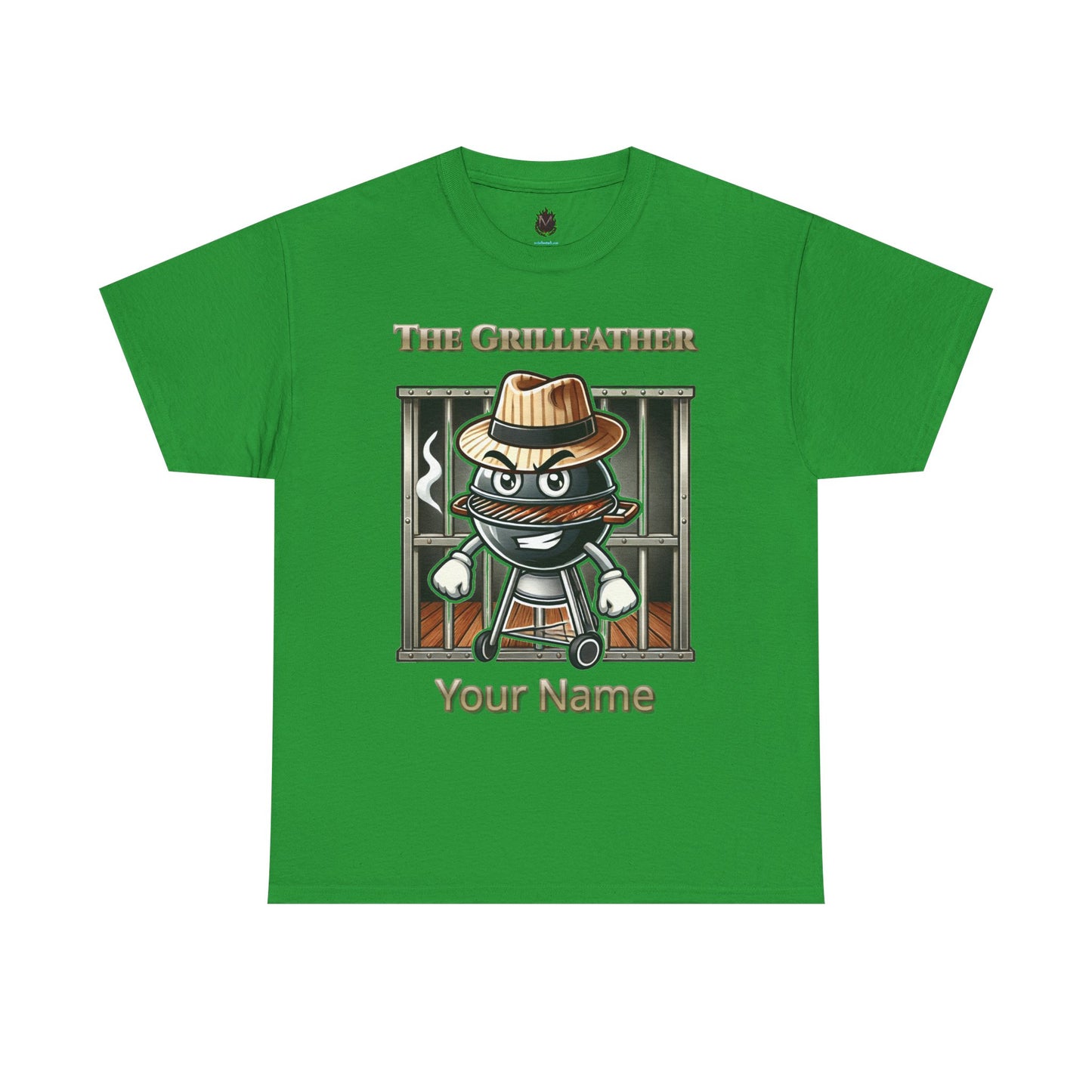 "The Grillfather" Personalized BBQ T-Shirt