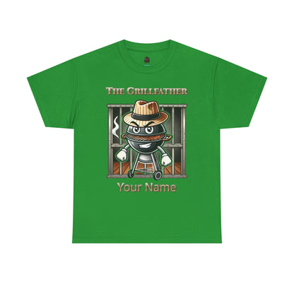 "The Grillfather" Personalized BBQ T-Shirt