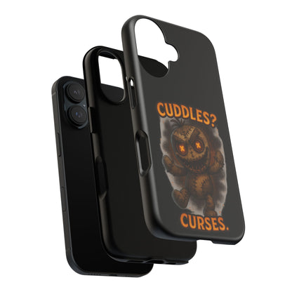 Phone Case — 'Cuddles? Curses.' Voodoo Doll Gothic Protective Case