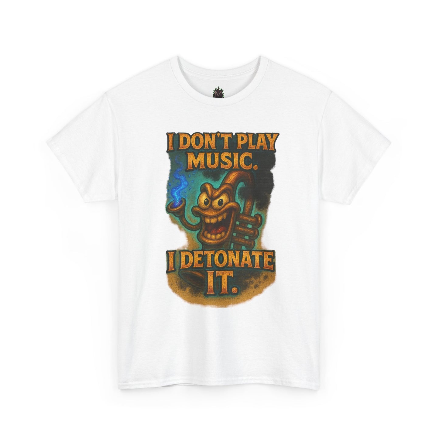 I Don’t Play Music I Detonate It T-Shirt | Cartoon Bomb Character