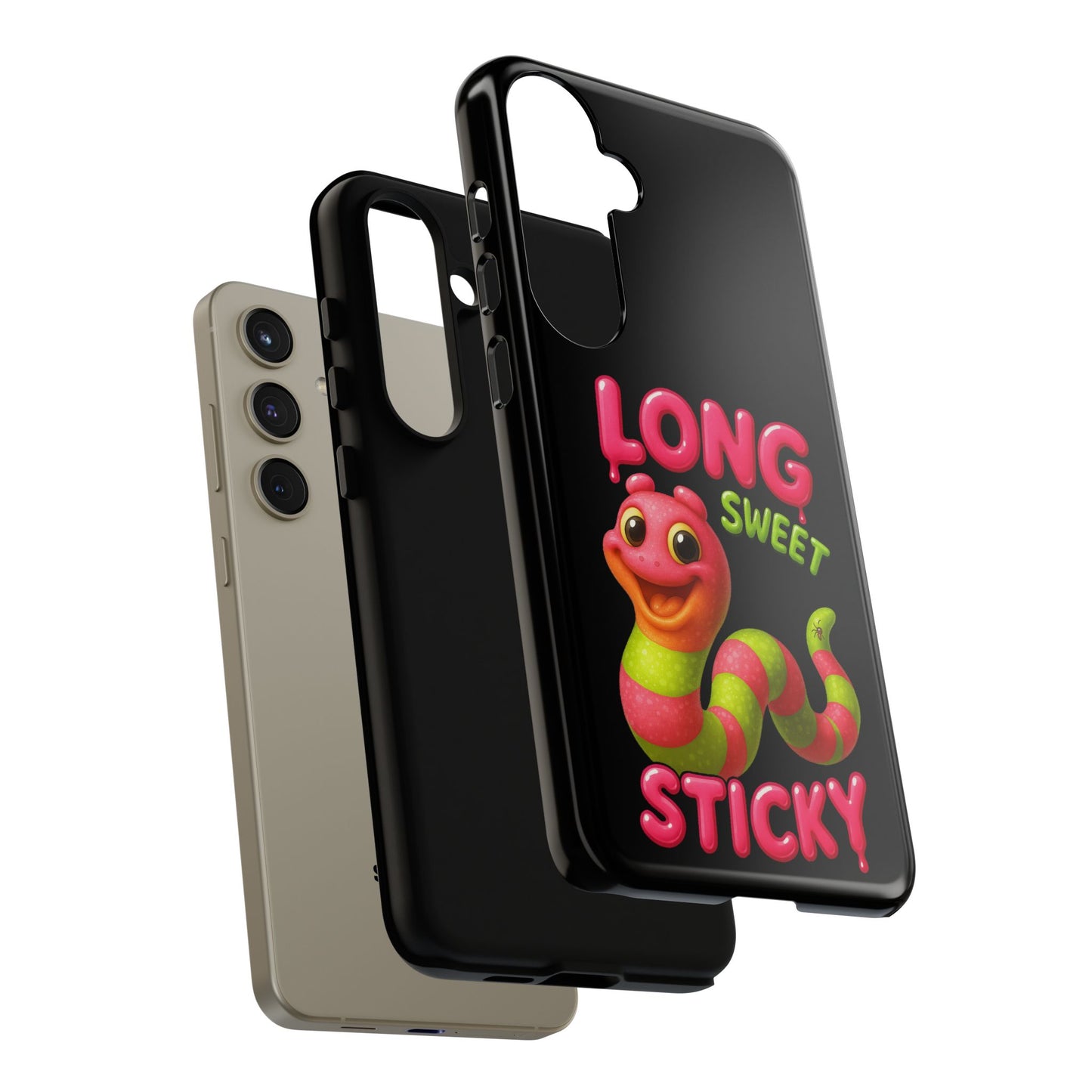 Phone Case — "Long Sweet Sticky" Cute Candy Snake Protective Case