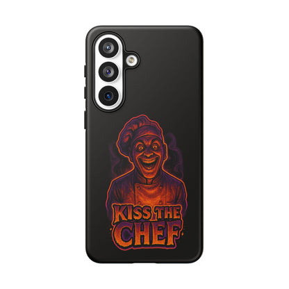 Phone Case — "Kiss the Chef" Neon Horror Chef Design