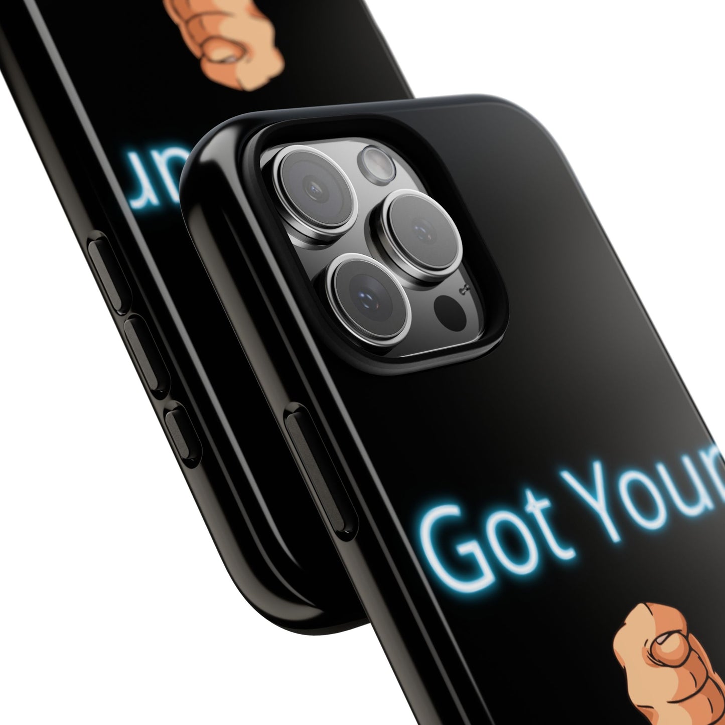 Got Your Nose Phone Case — Funny Neon Fist Design