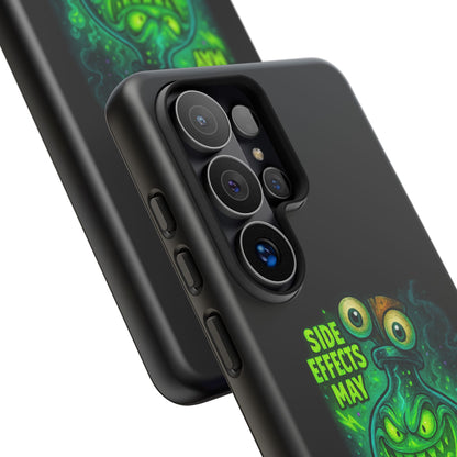 Phone Case — 'Side Effects May Include Laughter, Screaming, Glowing, and Doom' Neon Monster