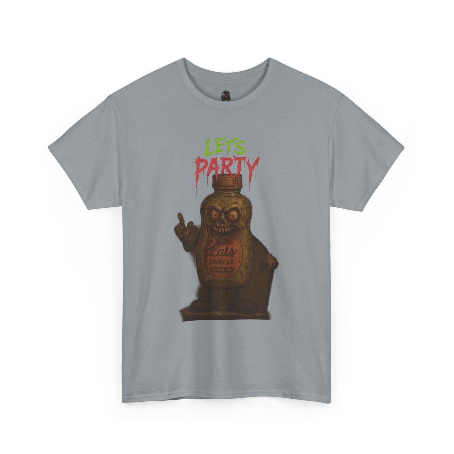 Let’s Party – Zombie Baby Oil Bottle Horror T-Shirt