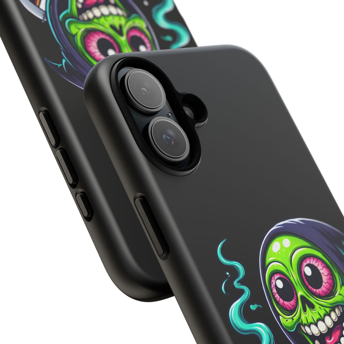 Grinning Stoner Grim Reaper Phone Case – Cannabis Skull iPhone Cover