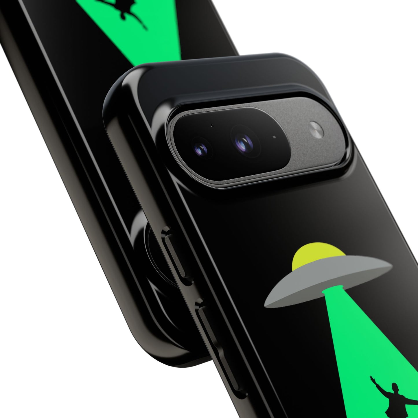 Phone Case — 'Beamed Up Before Rent Was Due' Alien Abduction Design