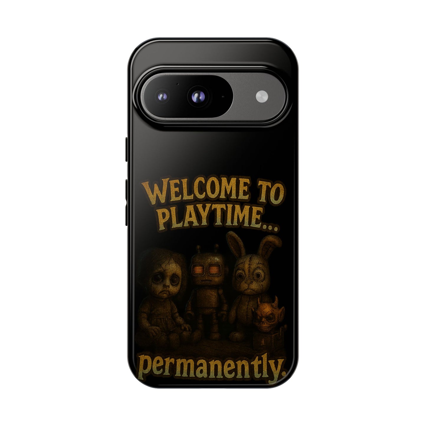 Phone Case — "Welcome to Playtime... Permanently." Horror Game Character Protective Case