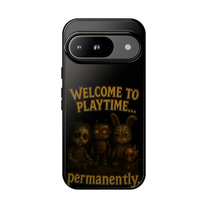Phone Case — "Welcome to Playtime... Permanently." Horror Game Character Protective Case