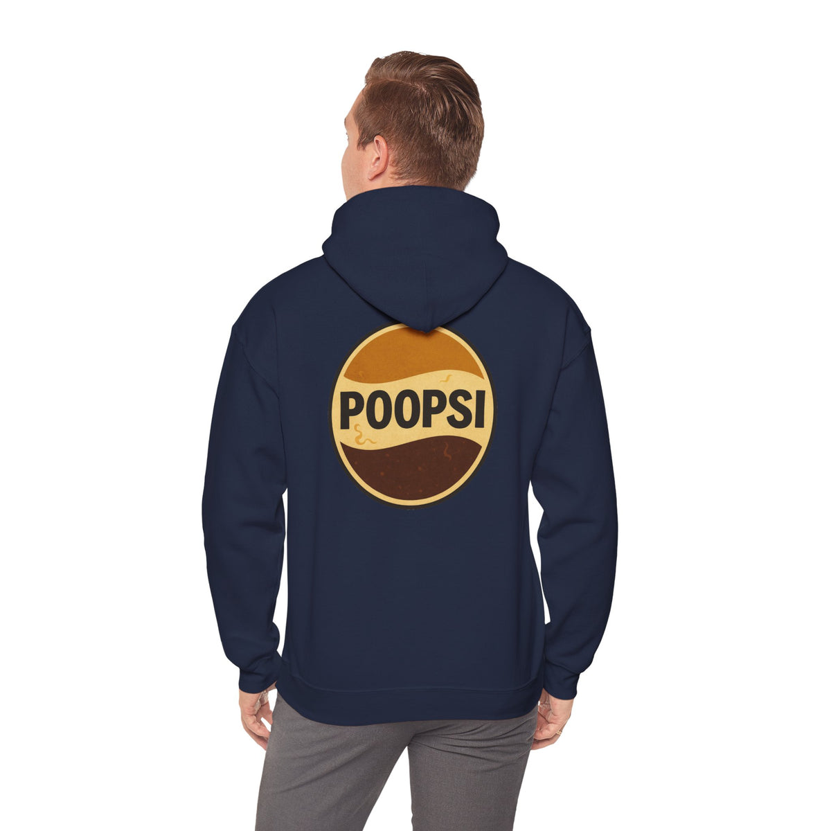 Poopsi Logo Hoodie — Funny Retro Soda Parody Sweatshirt