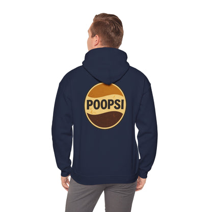 Poopsi Logo Hoodie — Funny Retro Soda Parody Sweatshirt