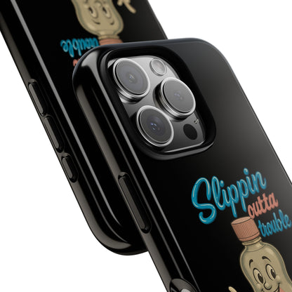 Phone Case — Retro 'Slippin Outta Trouble' Baby Bottle Design
