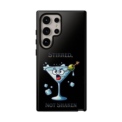 Stirred Not Shaken Phone Case — Funny Martini Cocktail Design