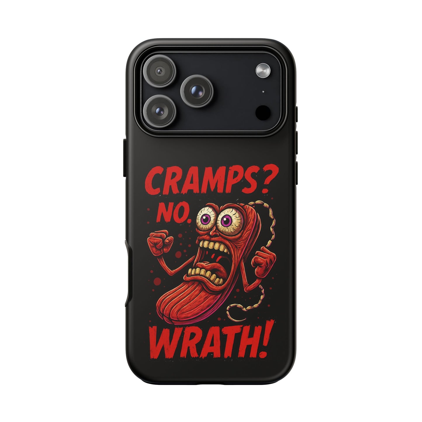 Phone Case — "Cramps? No, Wrath!" Retro Hot-Pepper Graphic