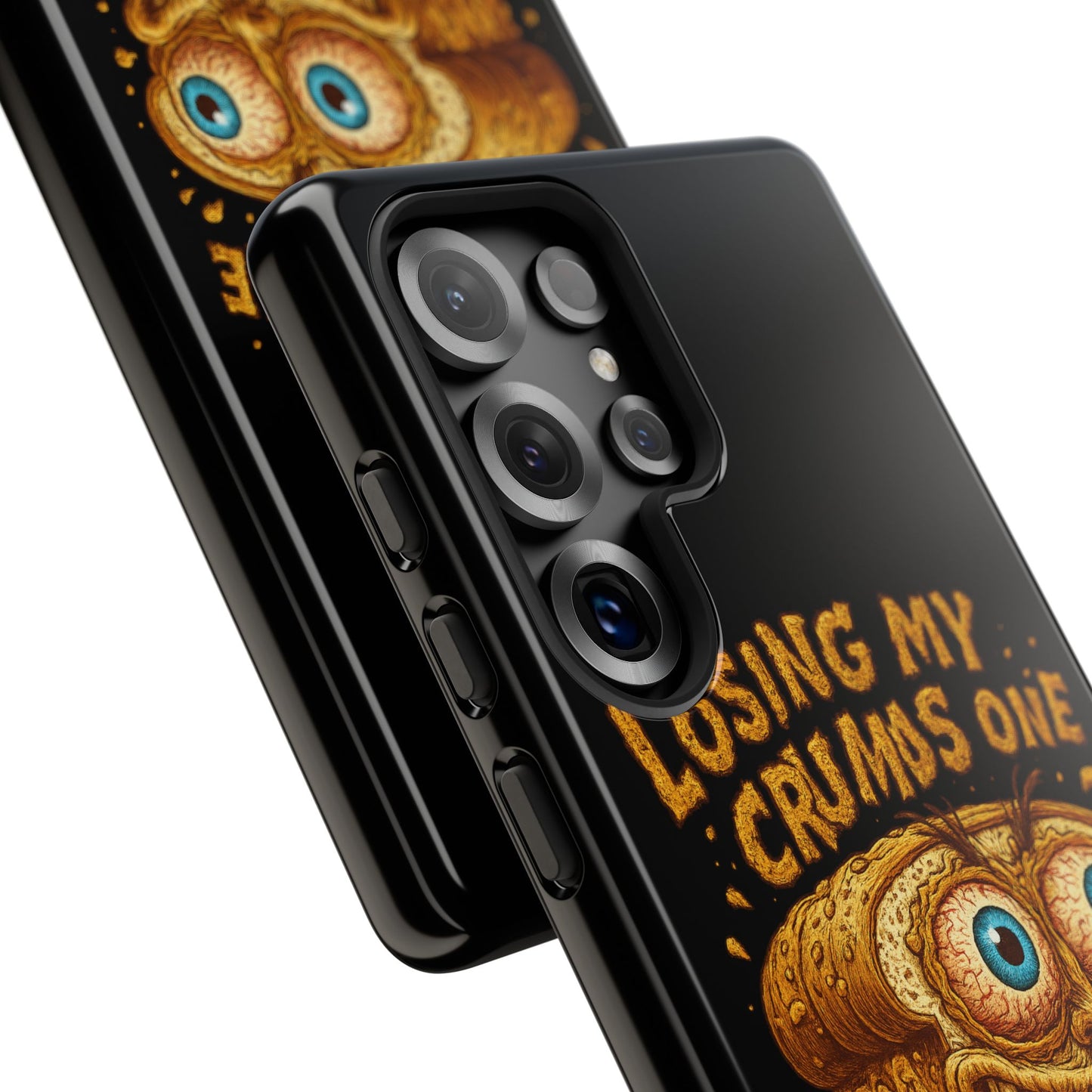 Phone Case — "Losing My Crumbs One Thought at a Time" Funny Retro Bread Illustration