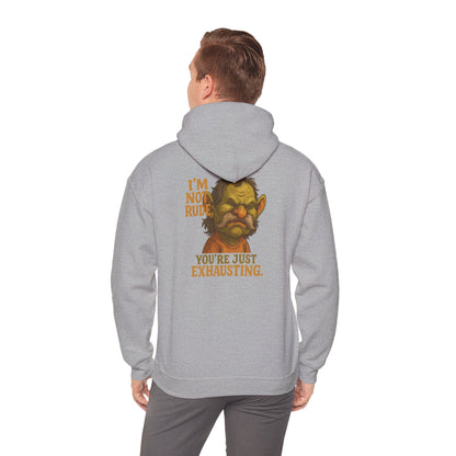Troll Face Hoodie — "I'm Not Rude, You're Just Exhausting" Graphic Hoodie