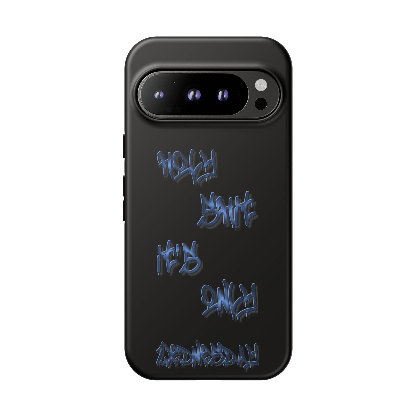 Phone Case — Blue Neon Graffiti "Tough Cases" Protective Cover