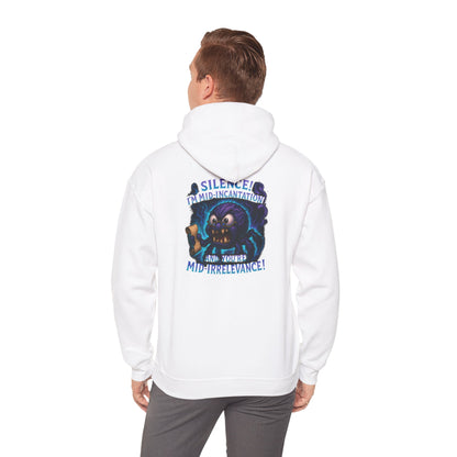 Skull Mage Hoodie — “Silence I’m Mid-Incantation and Mid-Irrelevance!” Graphic Pullover