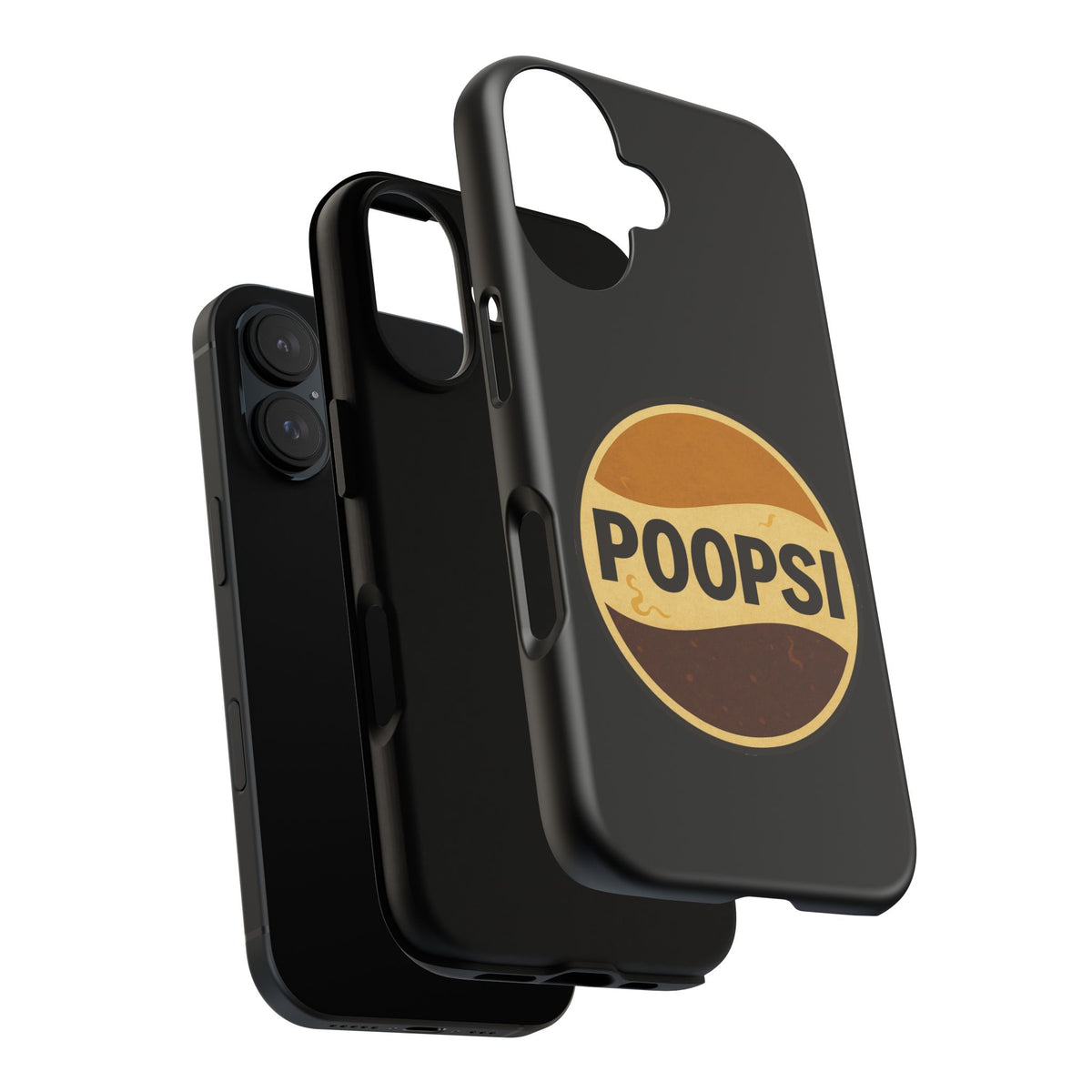 Poopsi Retro Logo Phone Case — Funny Vintage Soda-Inspired iPhone Cover