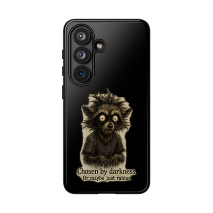 Phone Case — "Chosen by Darkness (Or Maybe Just Rabies)" Cute Creepy Lemur Design