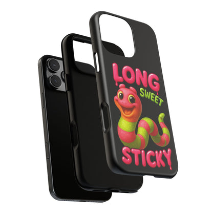 Phone Case — "Long Sweet Sticky" Cute Candy Snake Protective Case