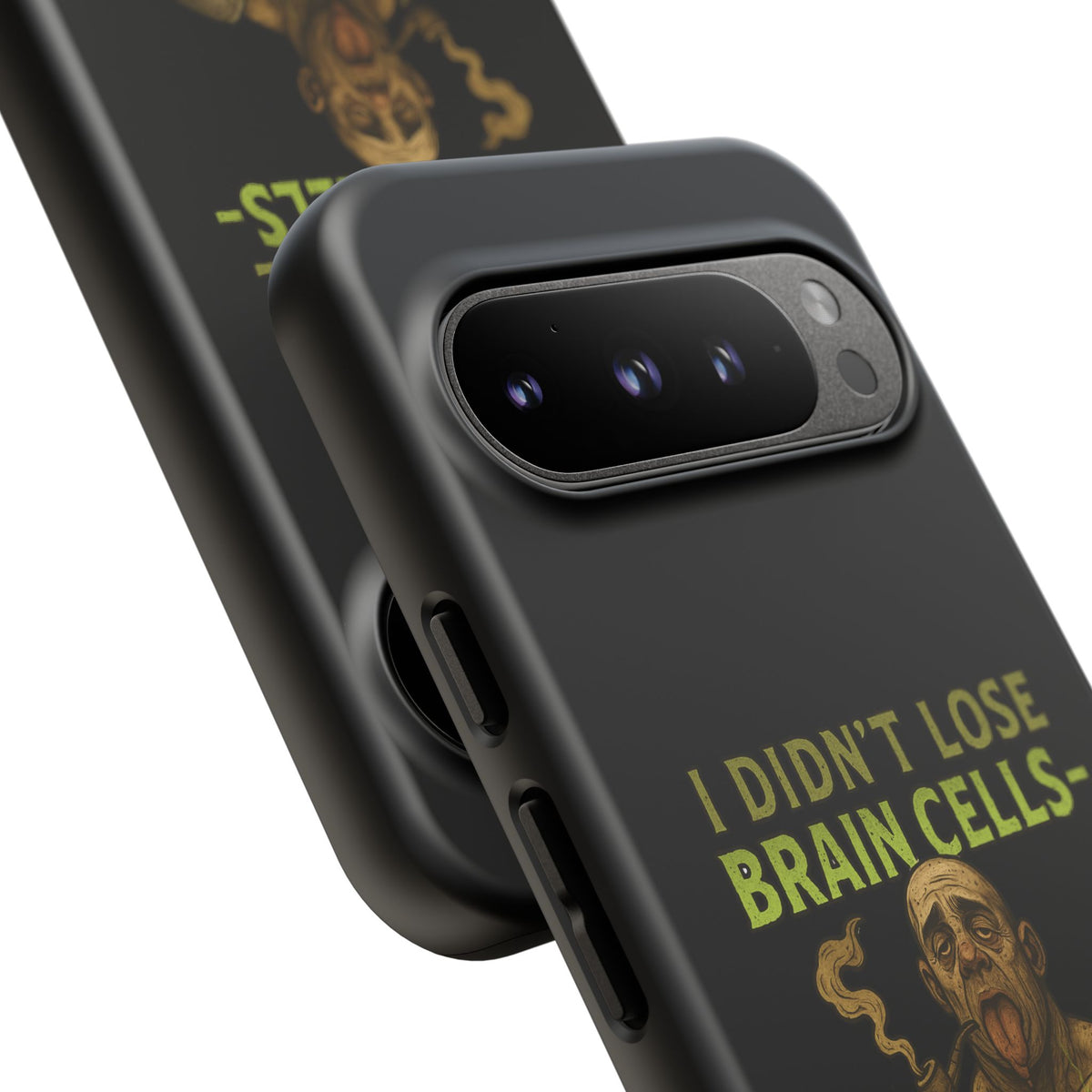 Phone Case — “I Didn’t Lose Brain Cells — Someone Stole Them” Humorous Zombie Graphic