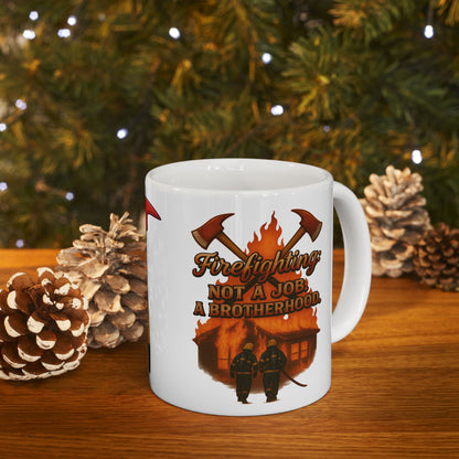 Not a Job, a Brotherhood – Firefighter Unity Mug