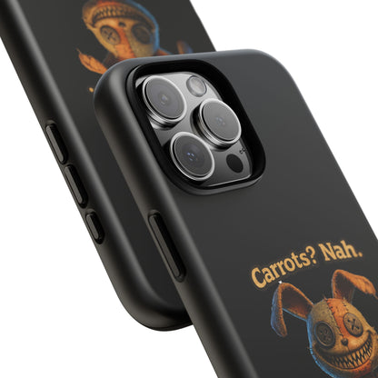 Phone Case — Creepy Bunny "Carrots? Nah. I crave screams." Horror iPhone Case