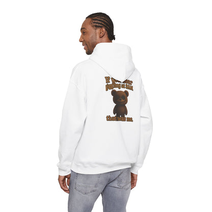 Bear Graphic Hoodie — "It Was Me" Cute Teddy Back Print