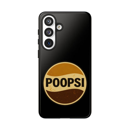 Poopsi Retro Logo Phone Case — Funny Vintage Soda-Inspired iPhone Cover