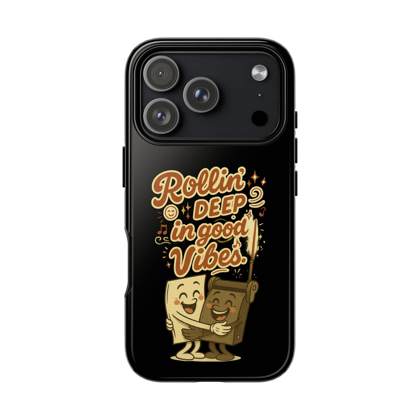 Phone Case — "Rollin' Deep in Good Vibes" Cartoon Retro Design
