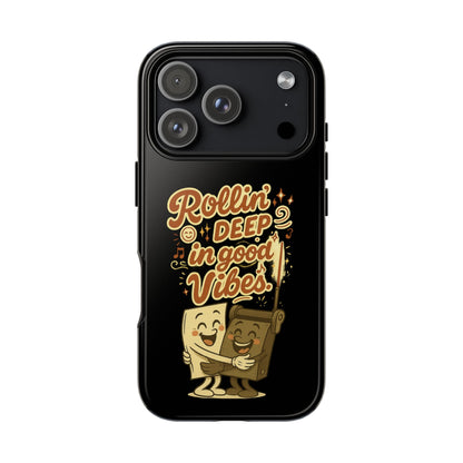Phone Case — "Rollin' Deep in Good Vibes" Cartoon Retro Design