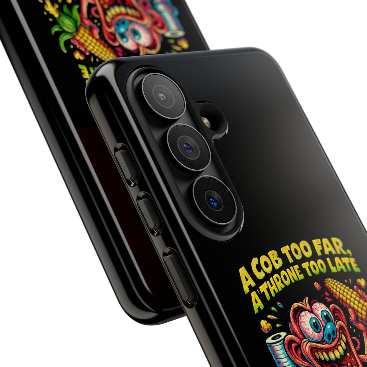 Phone Case — "A Cob Too Far" Popcorn Horror Design