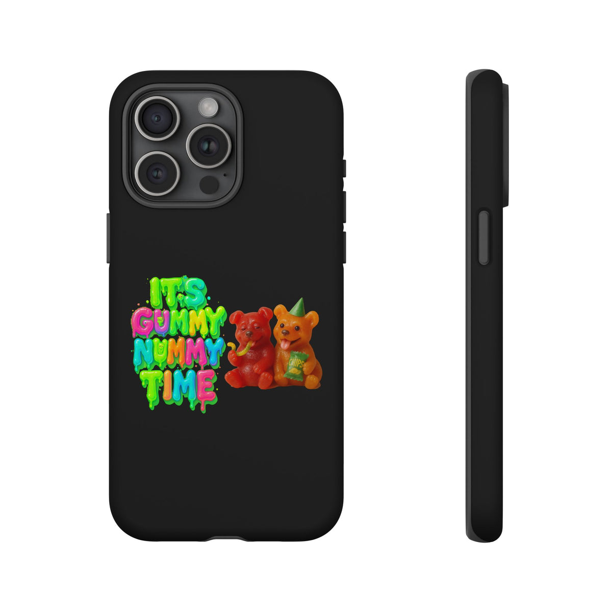 Phone Case — "It's Gummy Nummy Time" Colorful Gummy Bear Protective Case