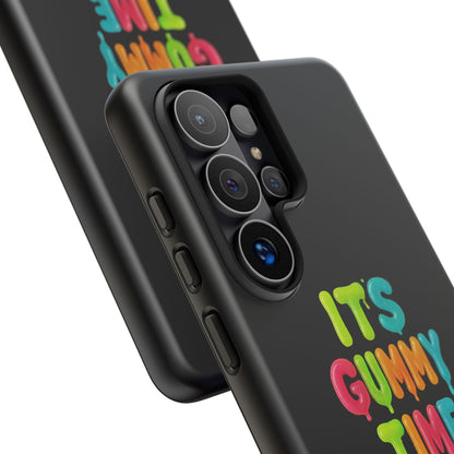 Phone Case — "It's Gummy Time" Rainbow Gummy Bear Protective Cover